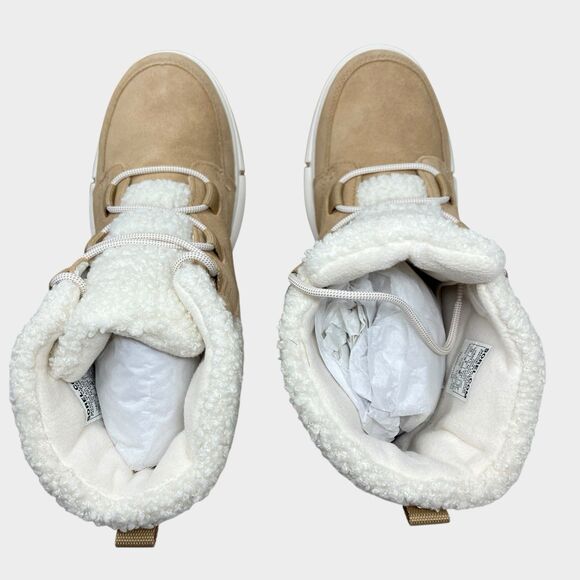 Sorel Waterproof Snow Boots 10 Beige Explorer Next Carnival Insulated Canoe - Picture 8 of 12